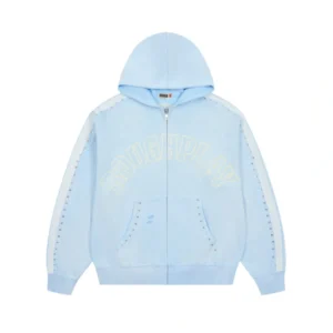 Rough Play Blue Zip Up Hoodie