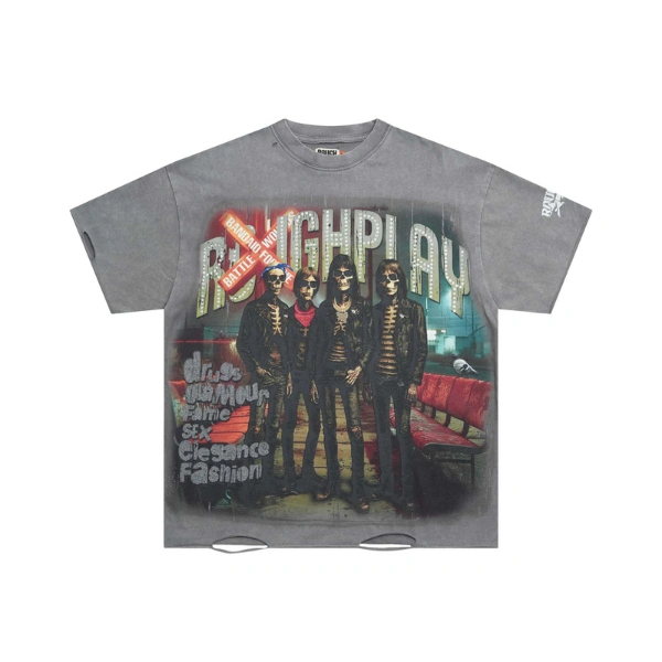 Rough Play Bandaid for the Battle Wounds Black Shirt