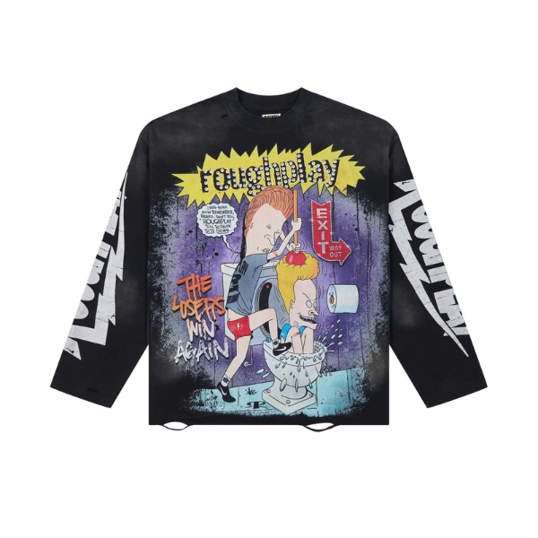 Rough Play Black Beavis Long Sleeve