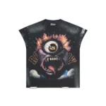 Rough Play Black Cut Off Shirt
