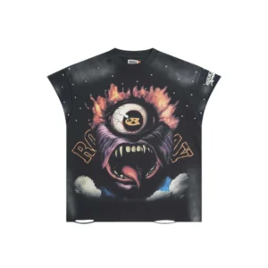 Rough Play Black Cut Off Shirt