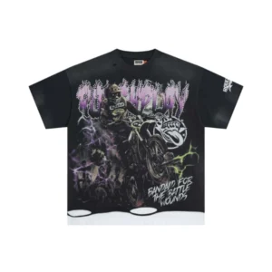 Rough Play Black Motorcycle Rider Shirt