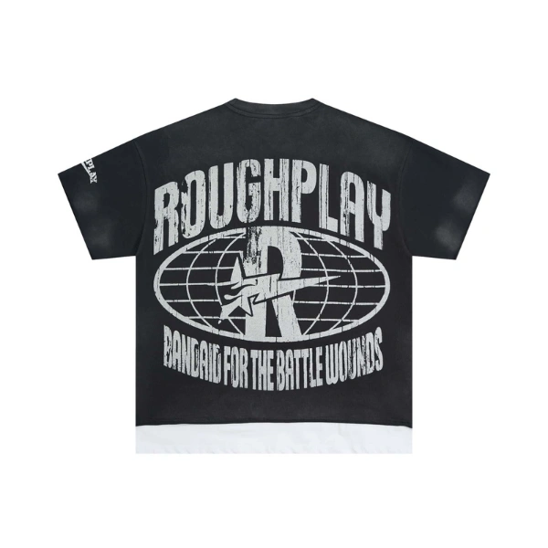 Rough Play Black Motorcycle Rider Shirt