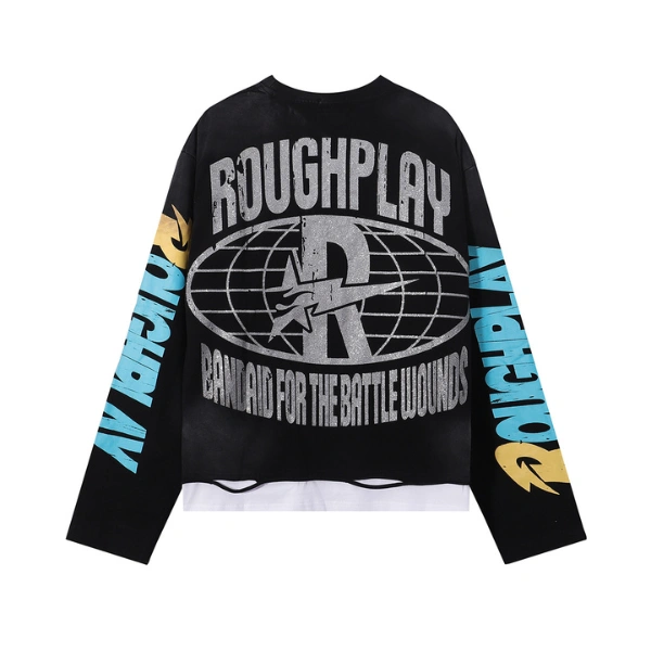 Rough Play Black Skeleton Long Sleeve