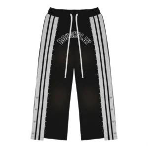 Rough Play Black With White Sweatpants
