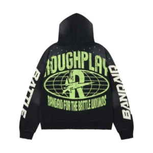 Rough Play Can’t Feel My Face Black Hoodie
