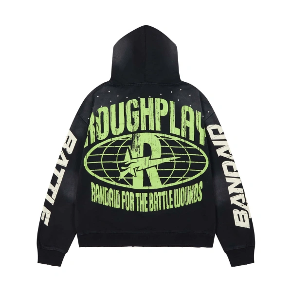 Rough Play Can’t Feel My Face Black Hoodie