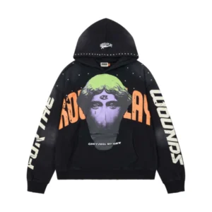 Rough Play Can’t Feel My Face Black Hoodie