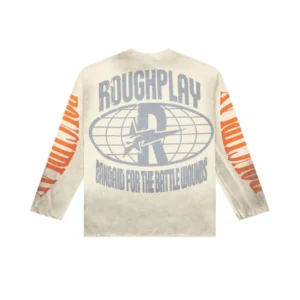 Rough Play Cream Warning Long Sleeve