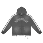 Rough Play Dark Grey With White Hoodie