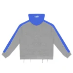 Rough Play Grey With Blue Zip Up Hoodie