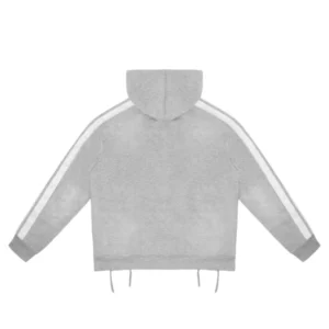 Rough Play Grey With White Hoodie