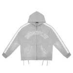 Rough Play Grey With White Hoodie