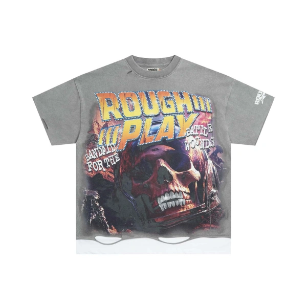 Rough Play Large Red Skull Shirt Rough Play Large Red Skull Shirt