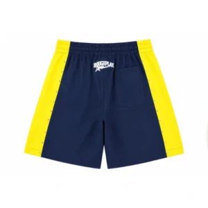 Rough Play Navy Blue With Yellow Short