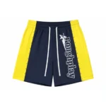 Rough Play Navy Blue With Yellow Short