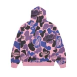 Rough Play Pink And Blue Camo hoodie