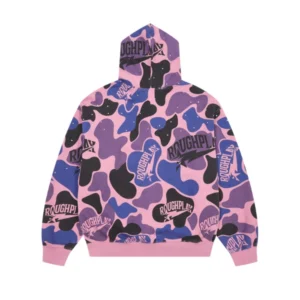 Rough Play Pink And Blue Camo hoodie