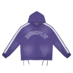 Rough Play Purple With White Hoodie