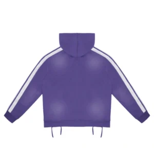 Rough Play Purple With White Hoodie