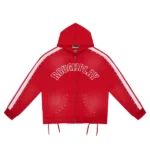 Rough Play Red With White Hoodie