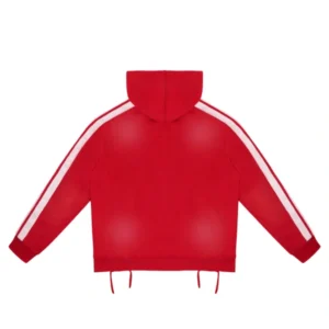 Rough Play Red With White Hoodie