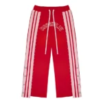 Rough Play Red With White Sweatpants