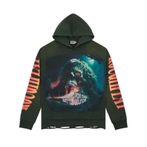Rough Play Skull Island Olive Green Hoodie
