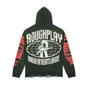 Rough Play Skull Island Olive Green Hoodie