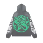 Rough Play Skull in Car Gray hoodie